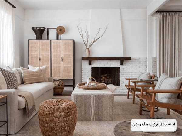 یک آپارتمان مدرن و کوچک رنگ آمیزی شده با رنگ های روشن.